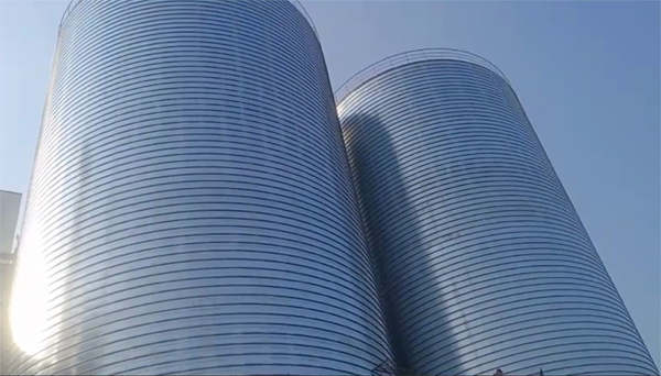 西和2座混凝土高架卷板仓